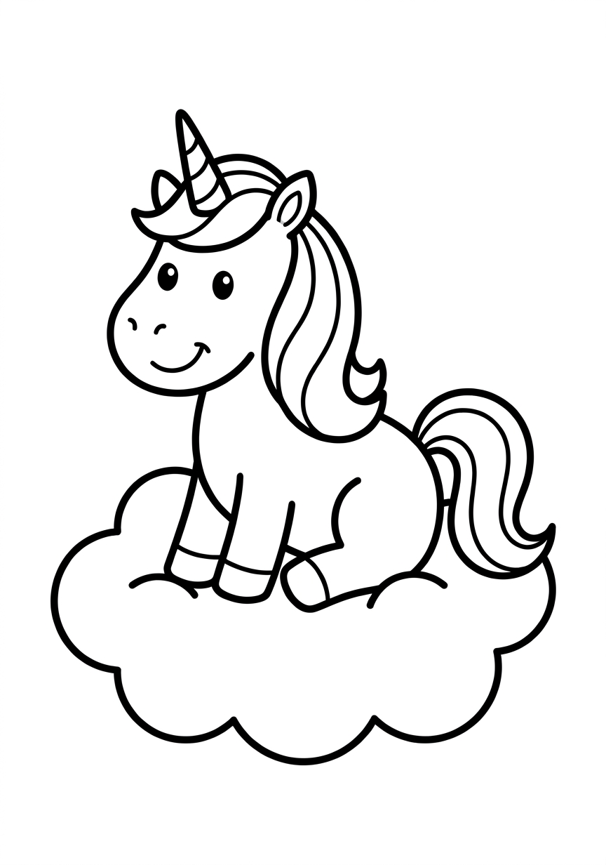 AI gegenereerde kleurplaat