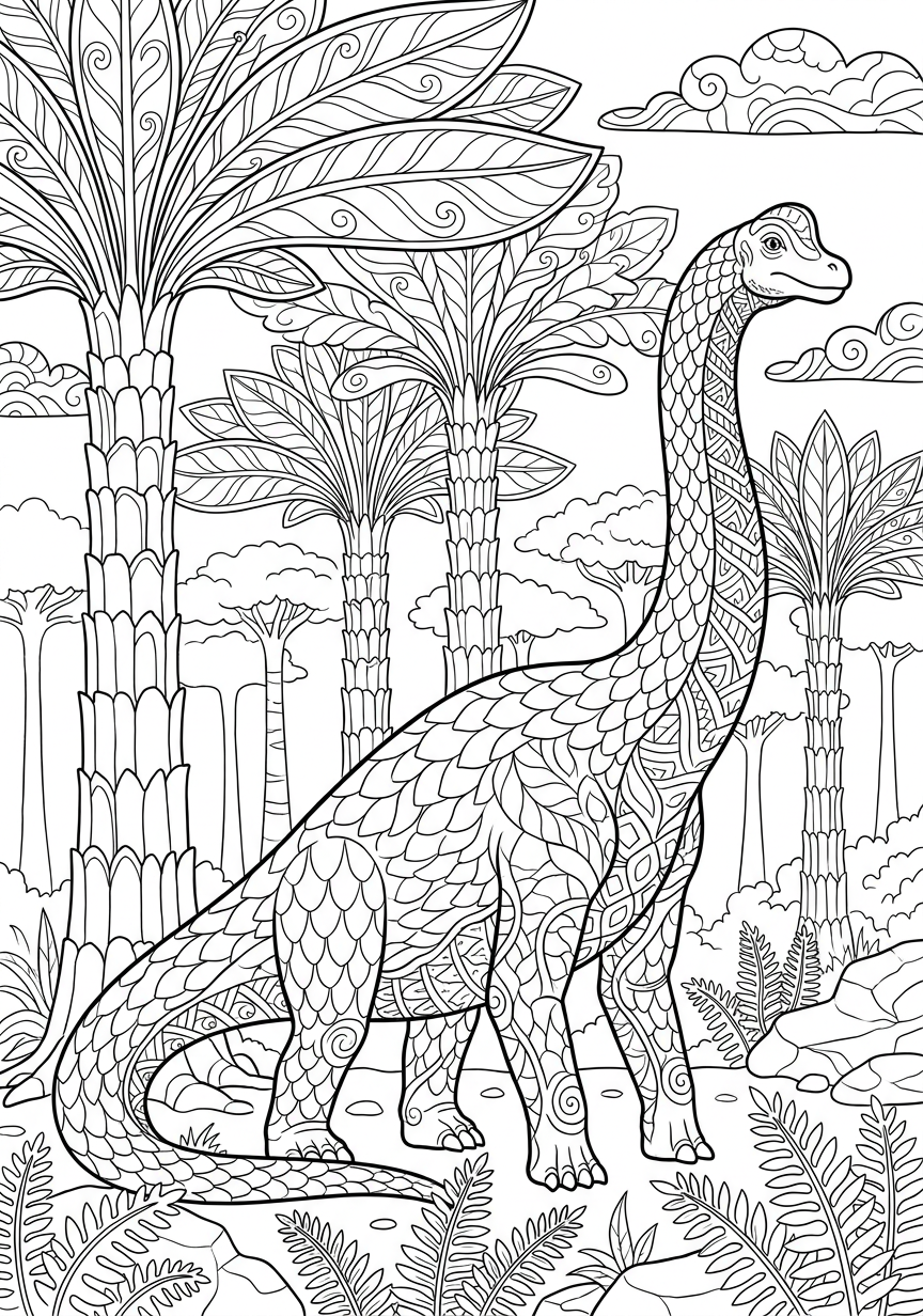 AI gegenereerde kleurplaat