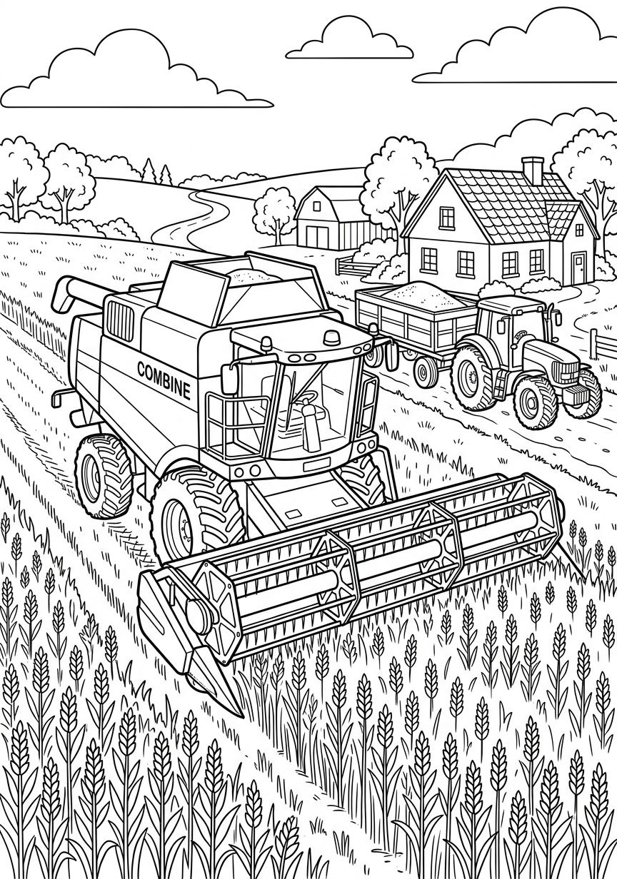 AI gegenereerde kleurplaat