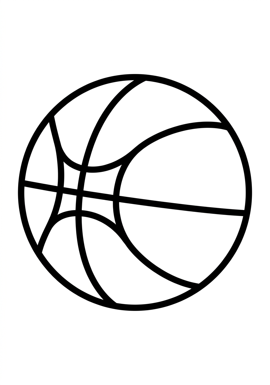 Coloring page of Basketball