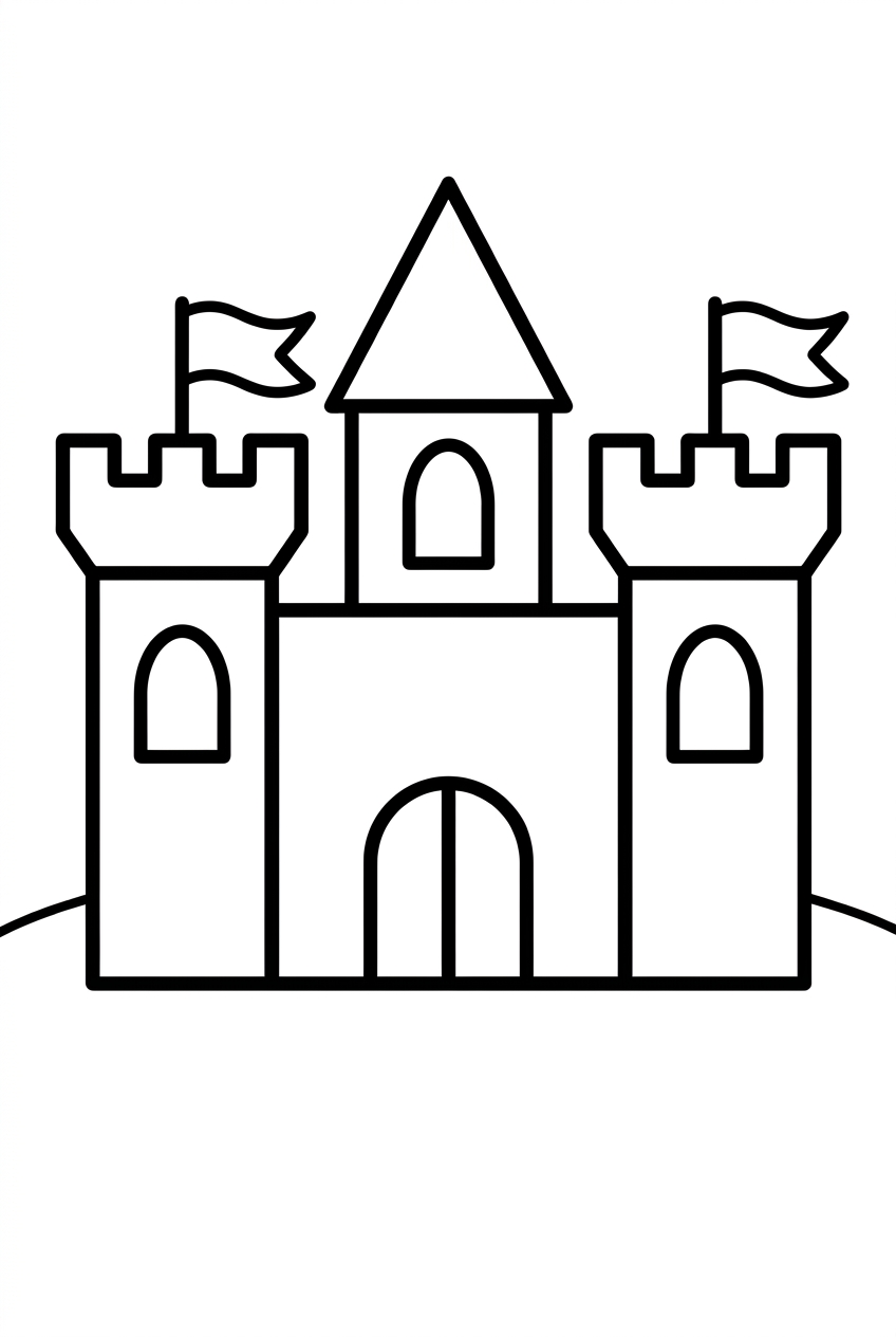 Coloring page of Castle