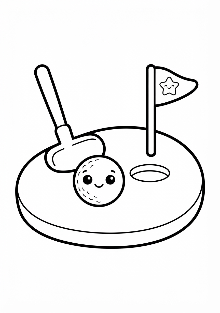 Coloring page of Golf
