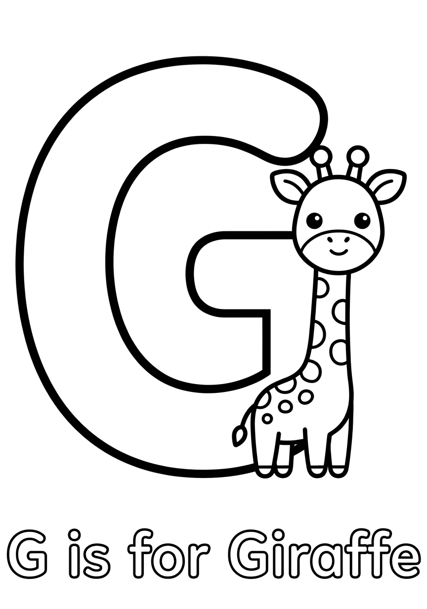 Coloring page of Letter G
