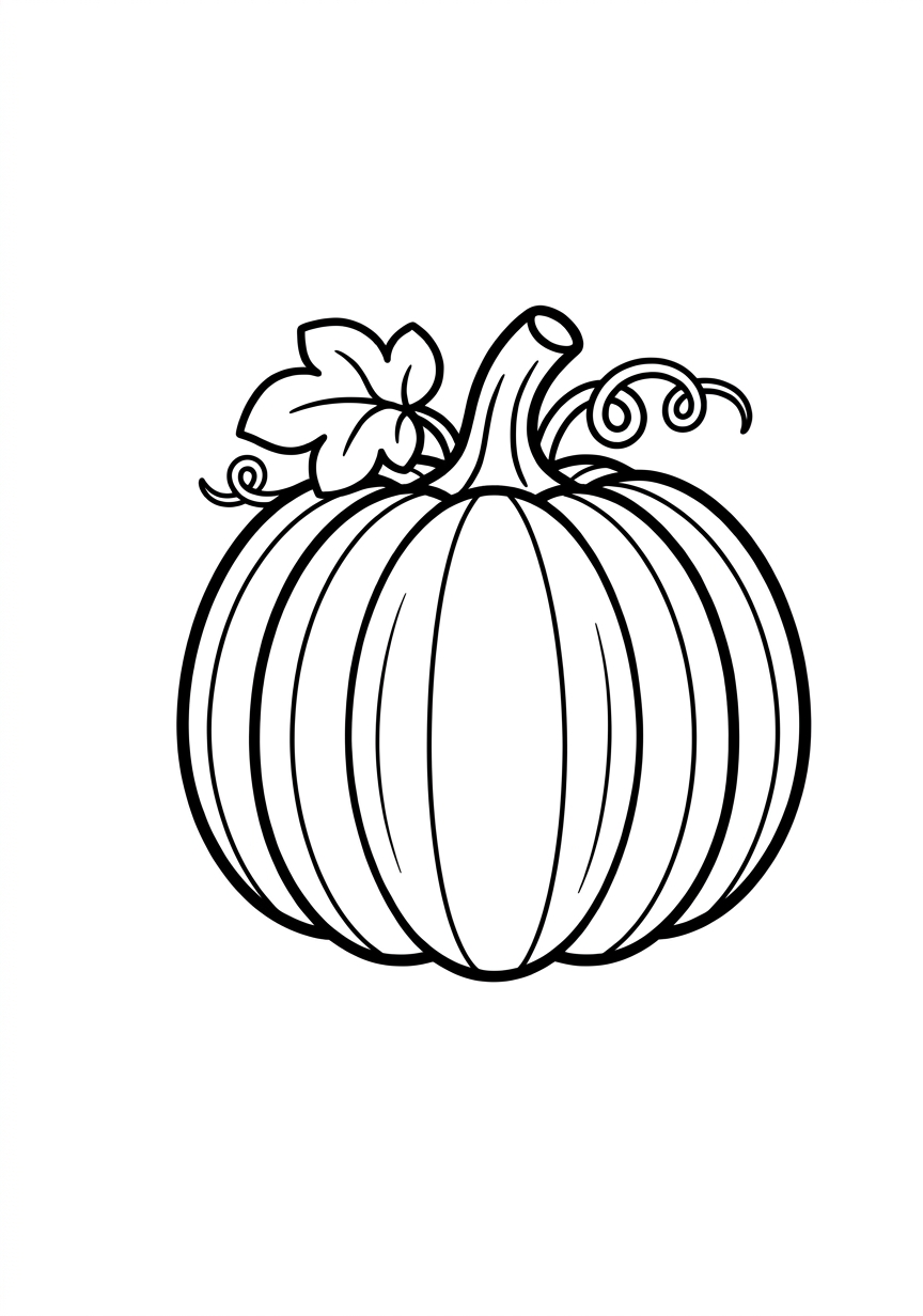 Coloring page of Pumpkin