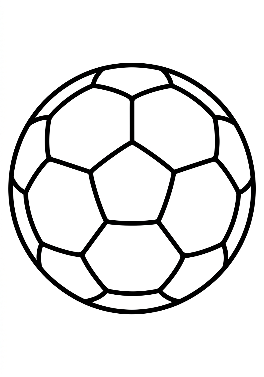 Coloring page of Soccer ball