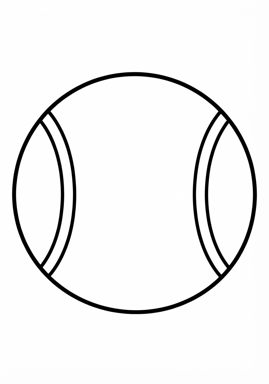 Coloring page of Tennis ball